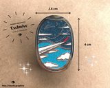 Measurements of Night Skies Window Seat Enamel pin