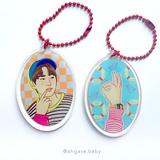 Jinyoung Junior Just Right Acrylic Keychain