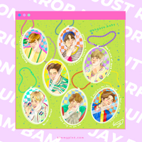 Jinyoung Junior Just Right Acrylic Keychain