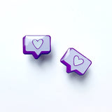 BTS purple Instagram like Soft Enamel Pin