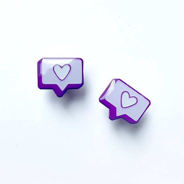 BTS purple Instagram like Soft Enamel Pin