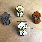 Mini Poodle Enamel Pin