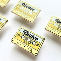 BTS Butter Cassette Tape Hard Enamel Pin