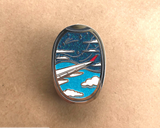 Window Seat view Enamel pin 