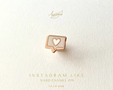 Rose Gold - Pink Instagram like Hard Enamel Pin