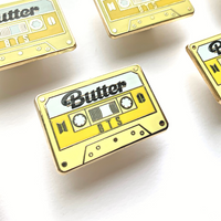 BTS Butter Cassette Tape Hard Enamel Pin