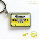 BTS Butter Cassette Tape Acrylic Keyring