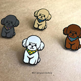 Mini Poodle Enamel Pin