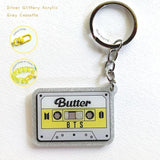 BTS Butter Cassette Tape Acrylic Keyring