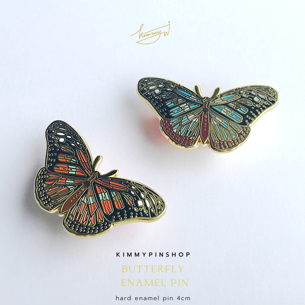 Butterfly Hard Enamel Pin