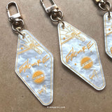 Encore Marble Acrylic Hotel Keychain