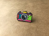 Retro Camera Hard Enamel Pin [ Colorful ]