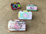 Retro Camera Hard Enamel Pin [ Colorful ]