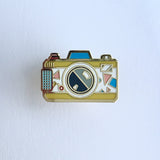 Retro Camera Lomography Hard Enamel Pin [ Yellow ]