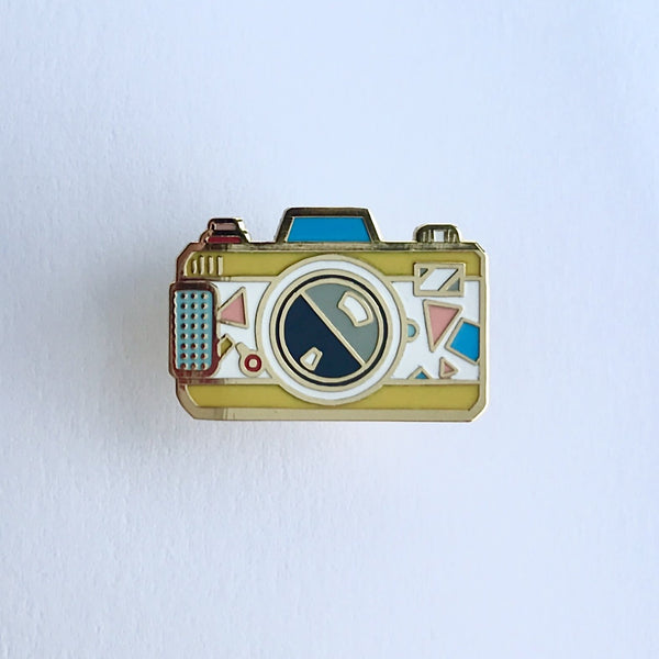 Retro Camera Lomography Hard Enamel Pin [ Yellow ]