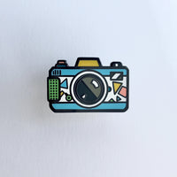 Retro Camera Lomography Hard Enamel Pin [ Blue ]