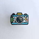 Retro Camera Lomography Hard Enamel Pin [ Blue ]