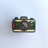 Retro Camera Lomography Hard Enamel Pin [ Camouflage ]