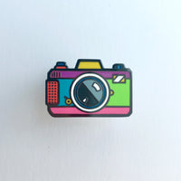 Retro Camera Hard Enamel Pin [ Colorful ]