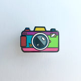 Retro Camera Hard Enamel Pin [ Colorful ]