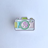 Retro Camera Soft Enamel Pin [ Cotton Candy]