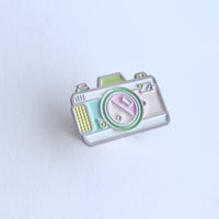 Retro Camera Soft Enamel Pin [ Cotton Candy]