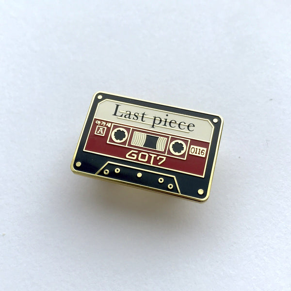 Last Piece Cassette Tape Enamel Pin