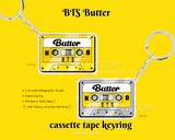 BTS Butter Cassette Tape Acrylic Keyring