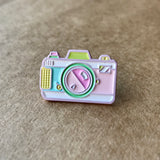 Retro Camera Soft Enamel Pin [ Cotton Candy]