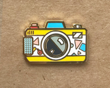 Retro Camera Lomography Hard Enamel Pin [ Yellow ]